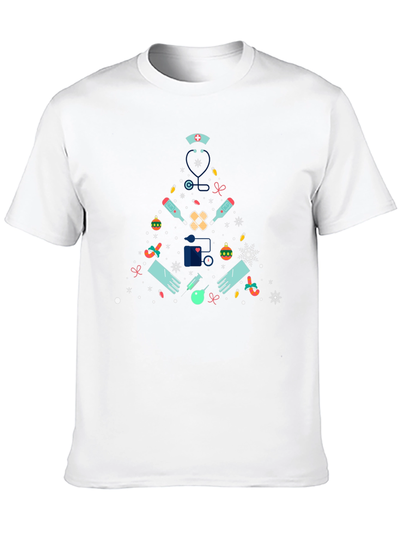Nurse Christmas Tree T-Shirt