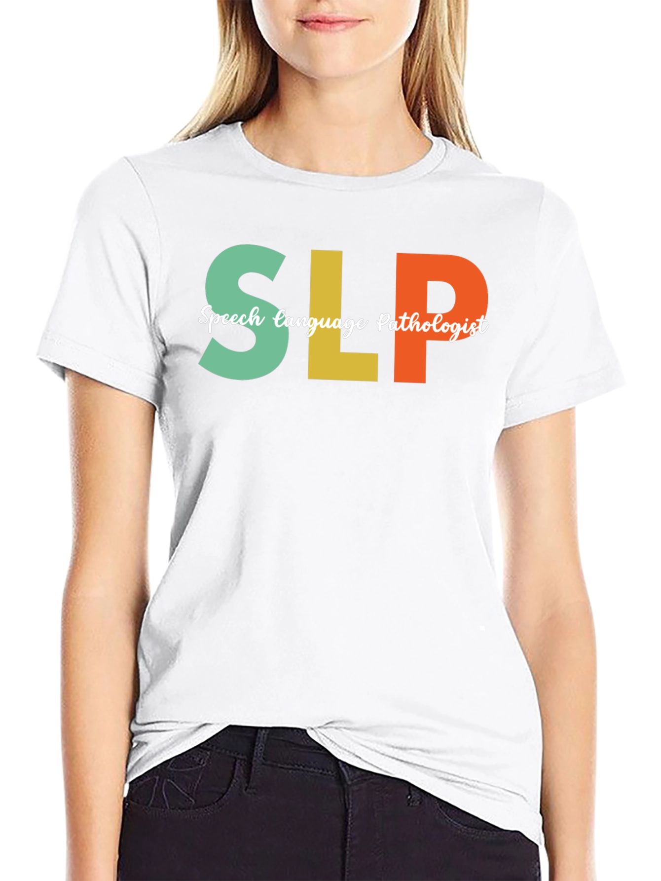 SLP Speech Language Pathologist Black T-Shirt