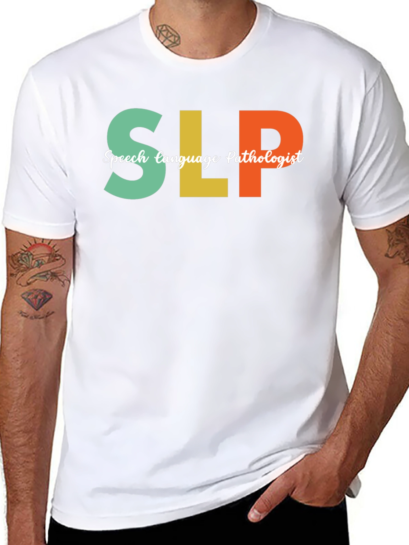 SLP Speech Language Pathologist Black T-Shirt
