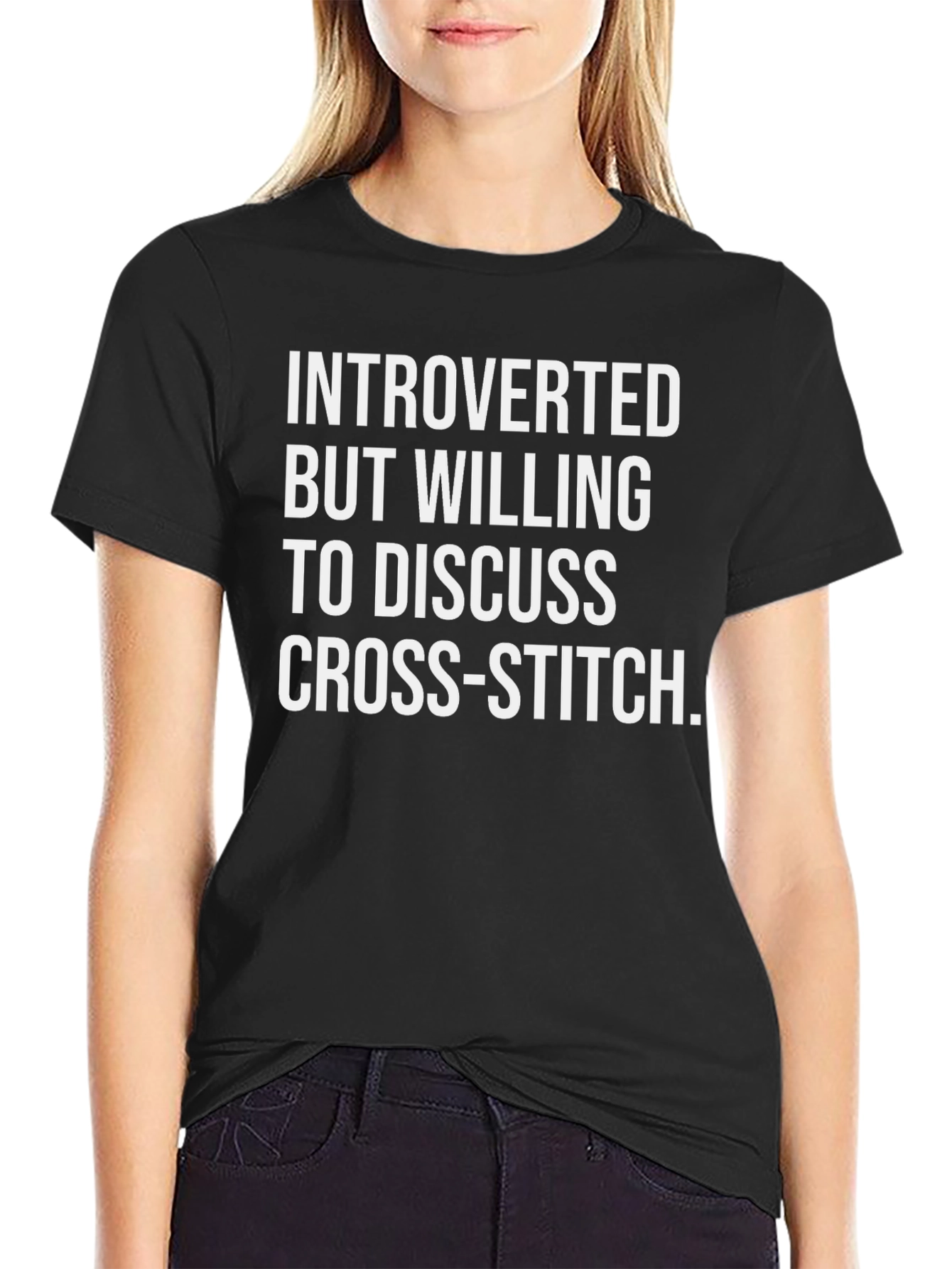 Introverted Cross-Stitch Tee