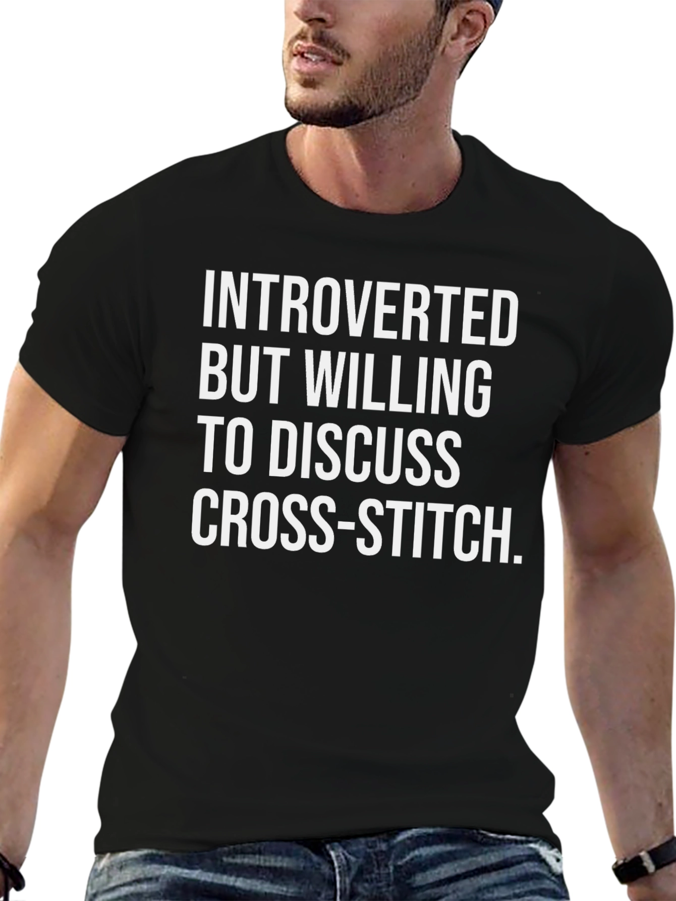 Introverted Cross-Stitch Tee