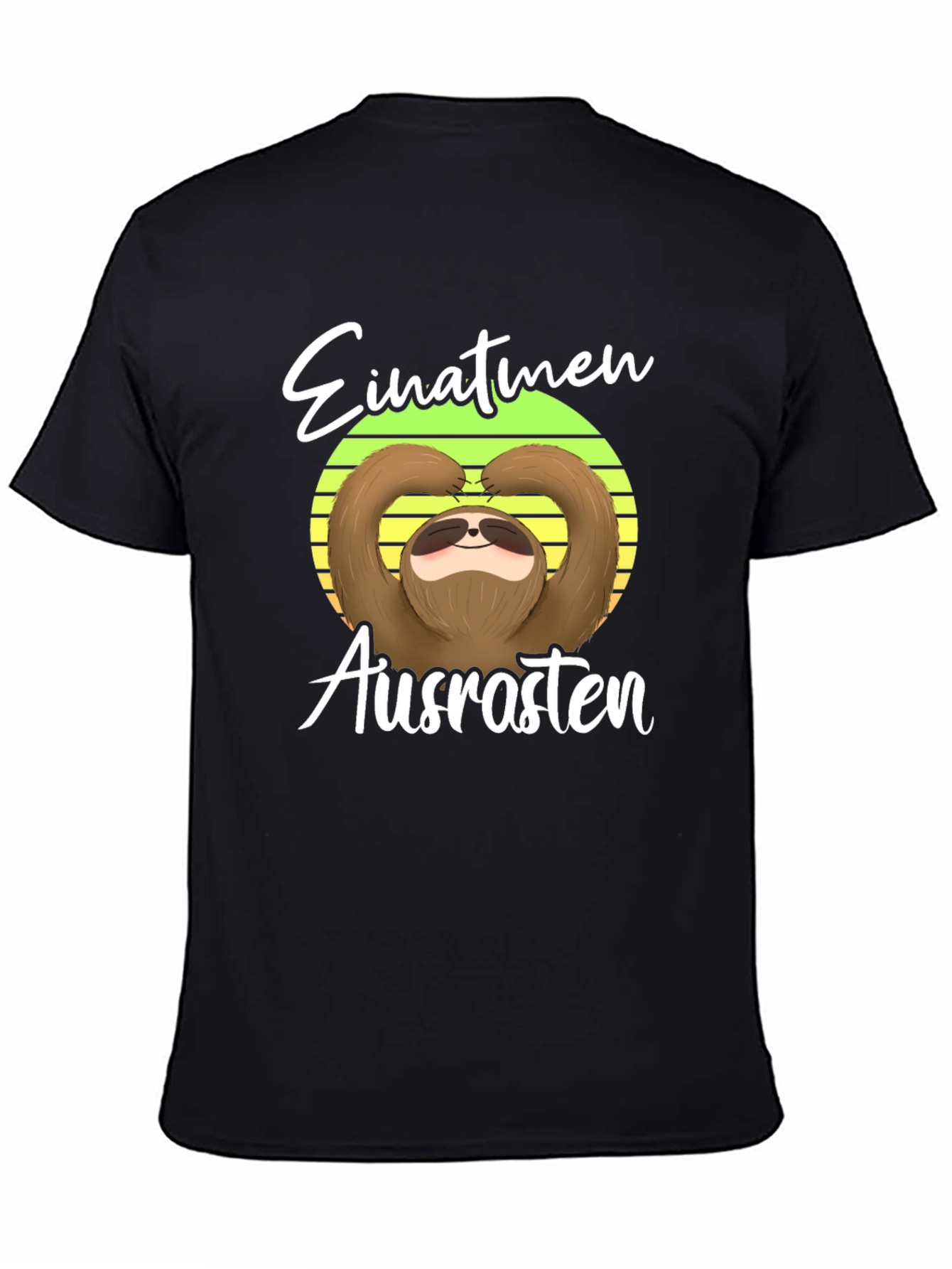 Sloth Einatmen Ausrasten Graphic Tee