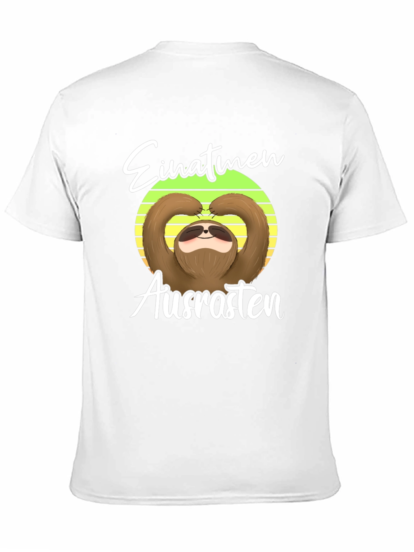 Sloth Einatmen Ausrasten Graphic Tee