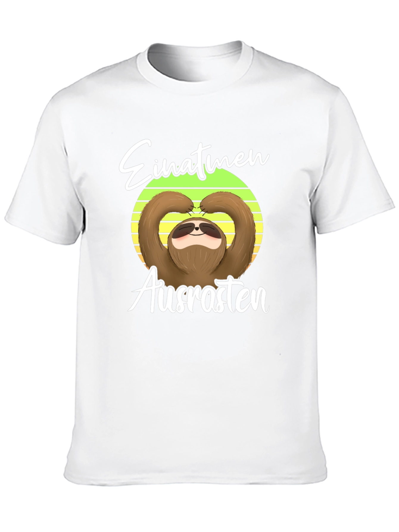 Sloth Einatmen Ausrasten Graphic Tee
