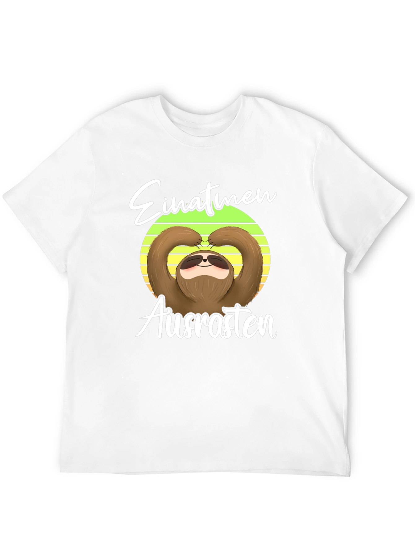 Sloth Einatmen Ausrasten Graphic Tee