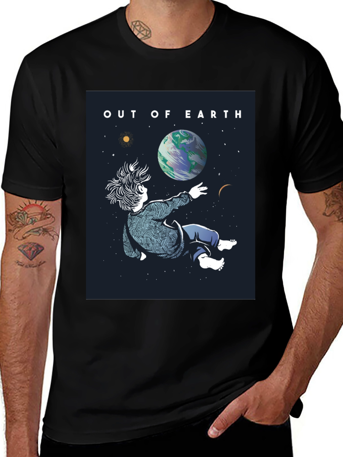 Out of Earth Graphic Tee - Black Unisex Shirt