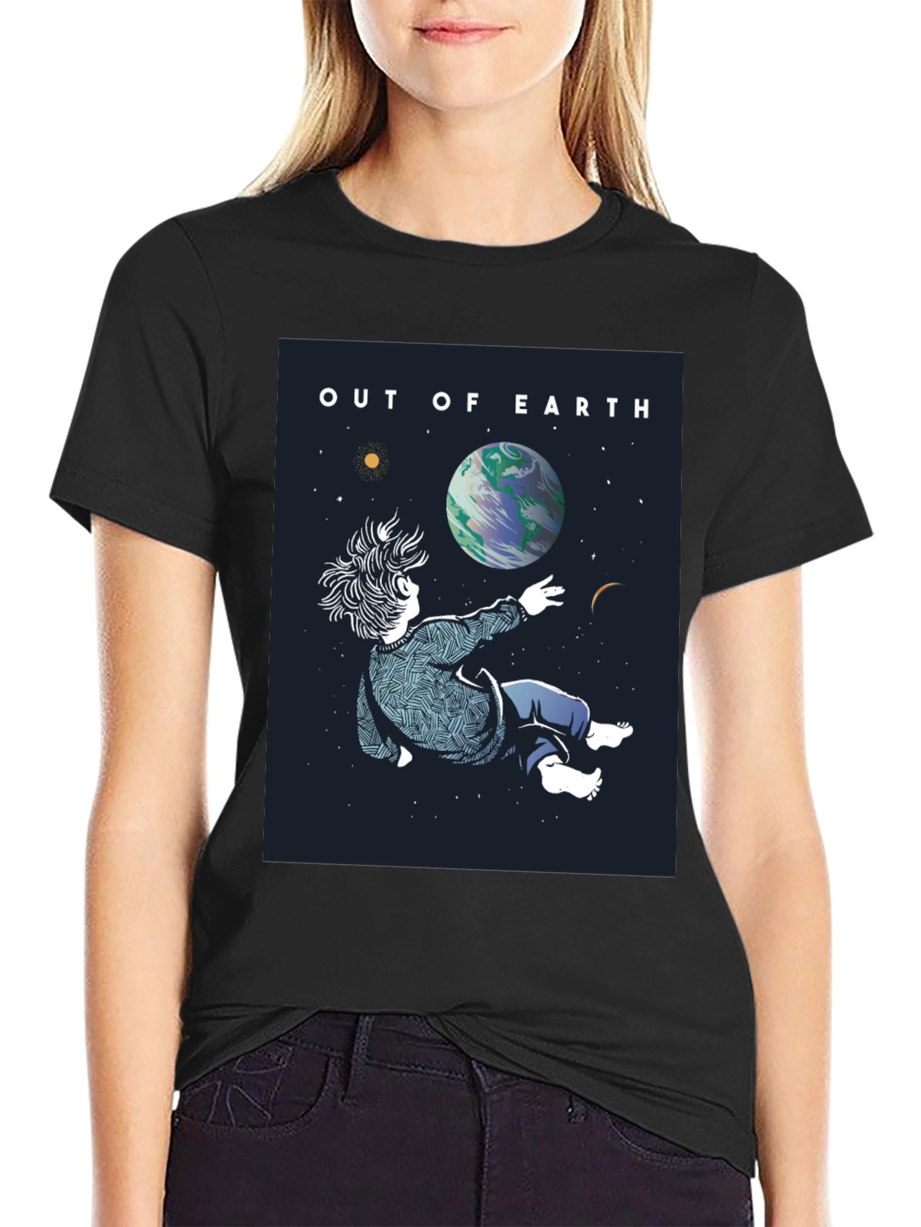 Out of Earth Graphic Tee - Black Unisex Shirt