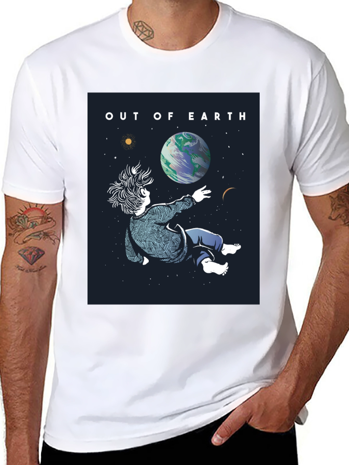 Out of Earth Graphic Tee - Black Unisex Shirt