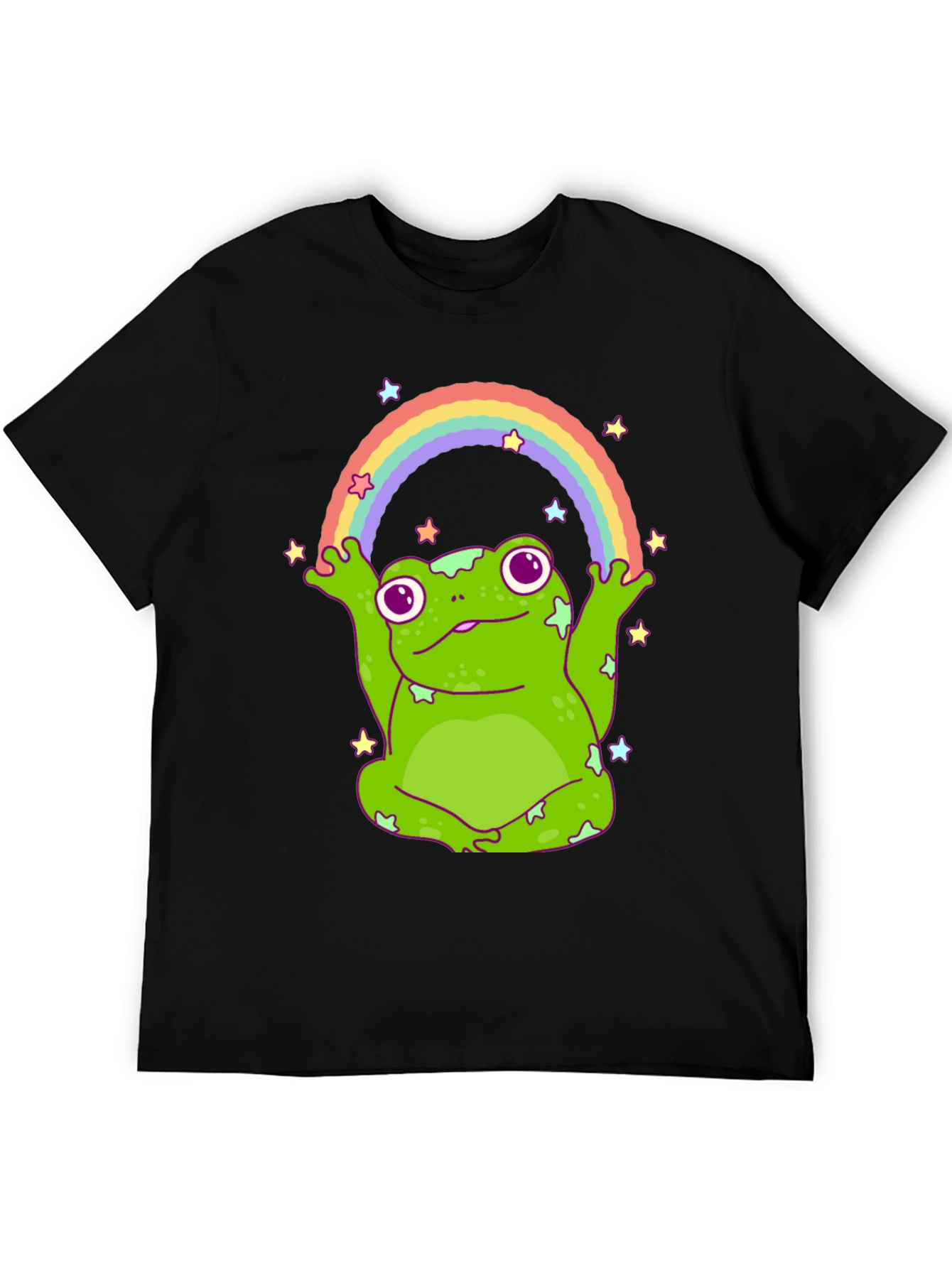 Rainbow Frog T-Shirt - Cute Graphic Tee