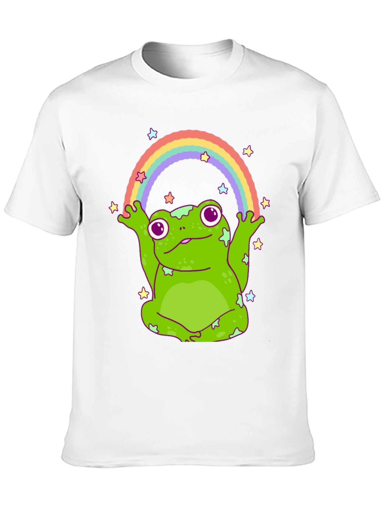 Rainbow Frog T-Shirt - Cute Graphic Tee