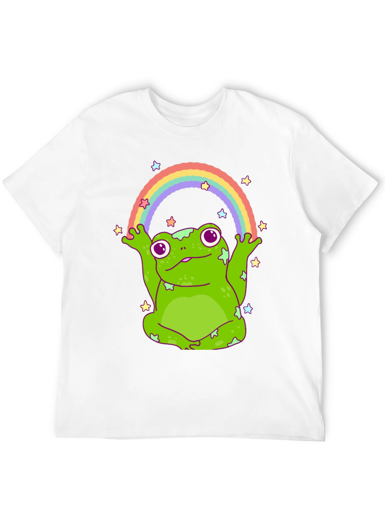 Rainbow Frog T-Shirt - Cute Graphic Tee