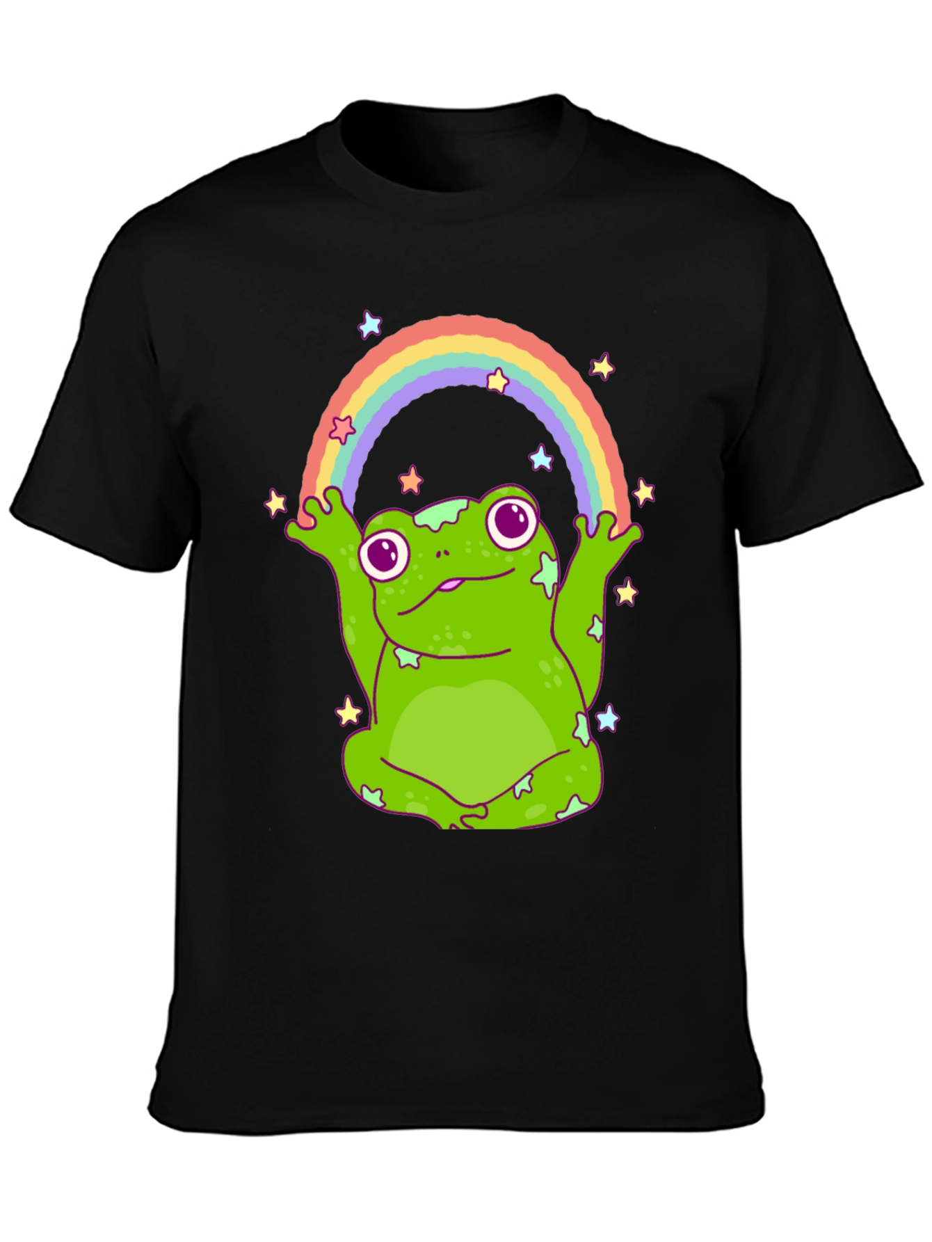 Rainbow Frog T-Shirt - Cute Graphic Tee