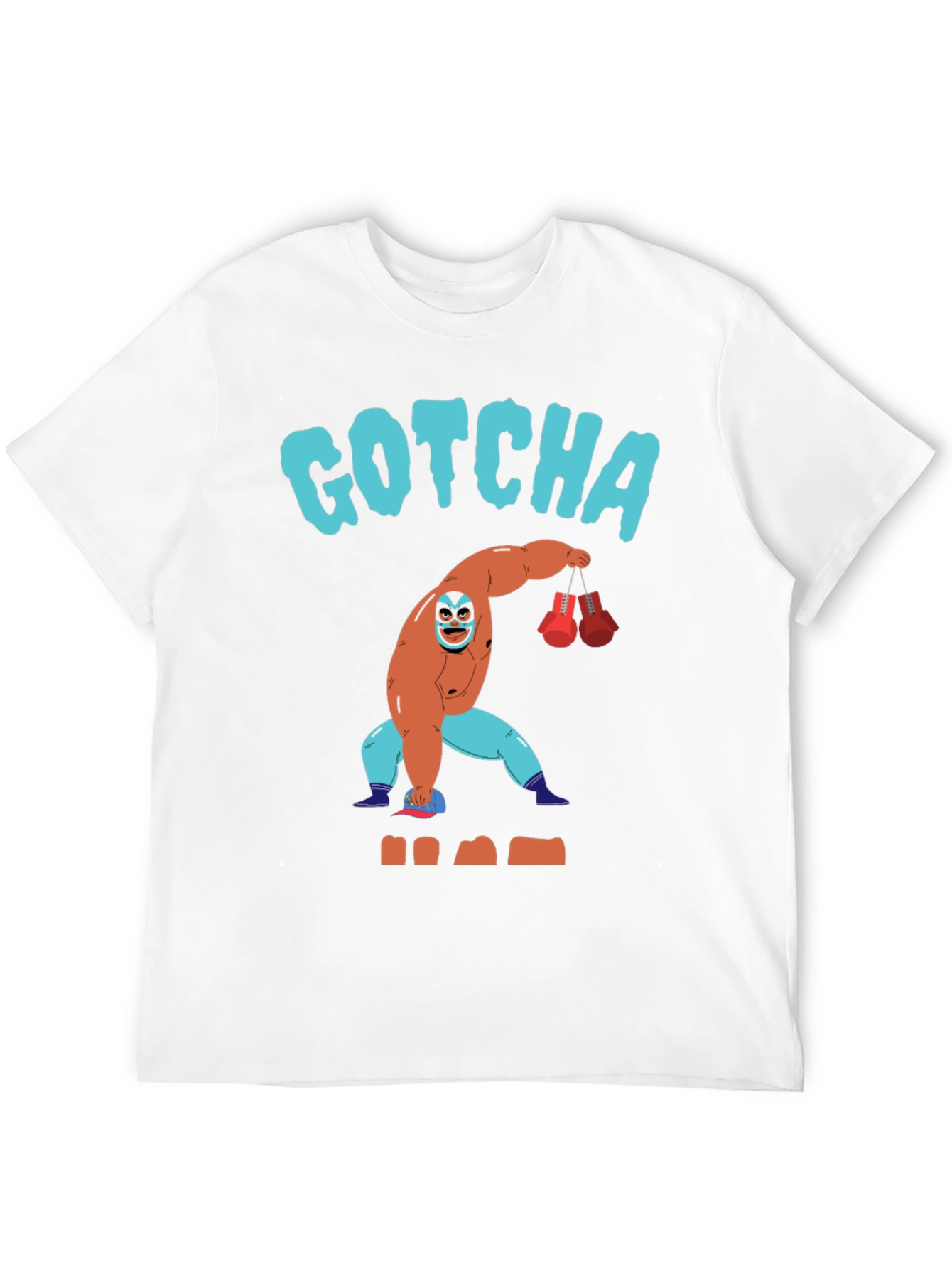 Gotcha Lucha Libre Wrestler Graphic T-Shirt