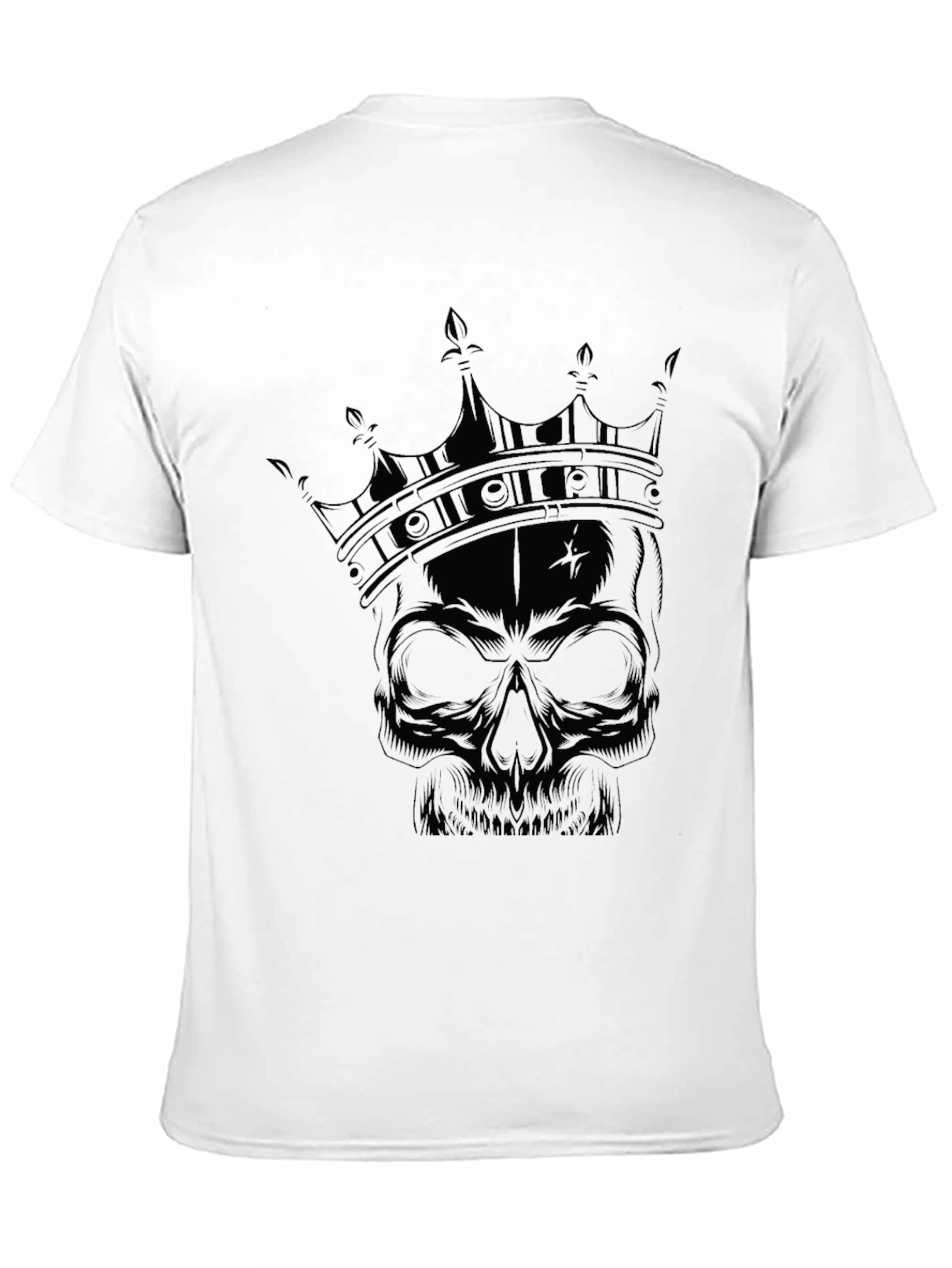 Skull Crown Graphic Tee - Mens Black T-Shirt