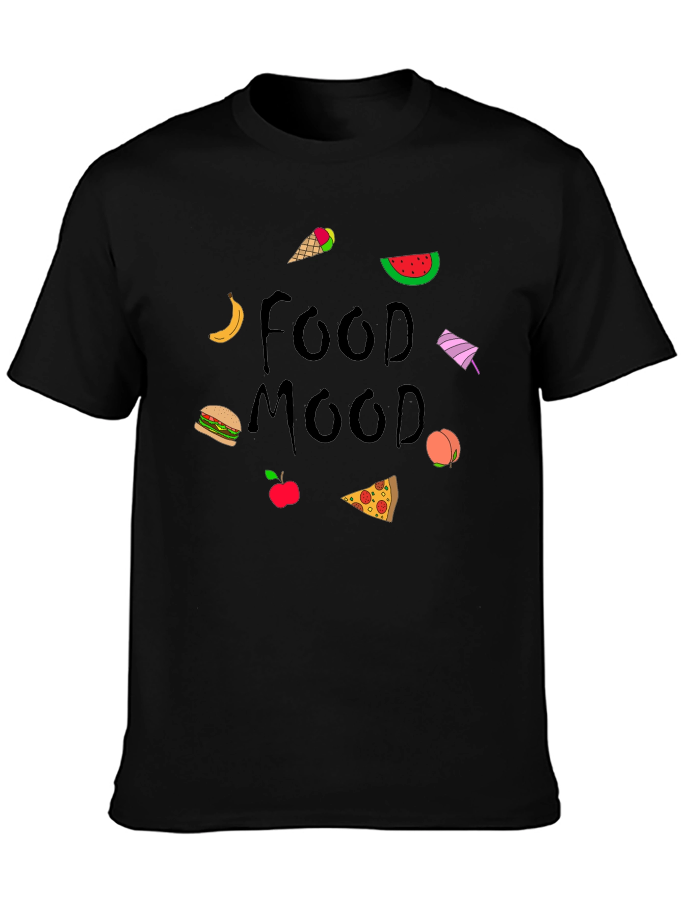 Food Mood Graphic Tee - Stylish Comfort