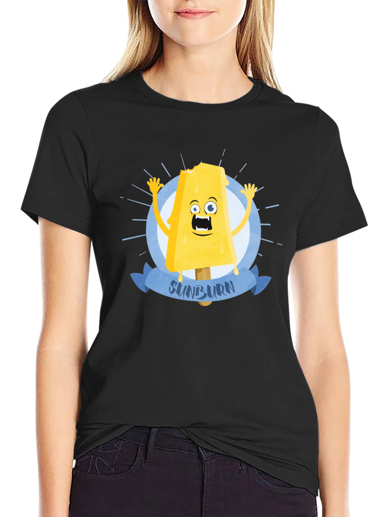 Sunburn Ice Cream T-Shirt - Funny Summer Graphic Tee