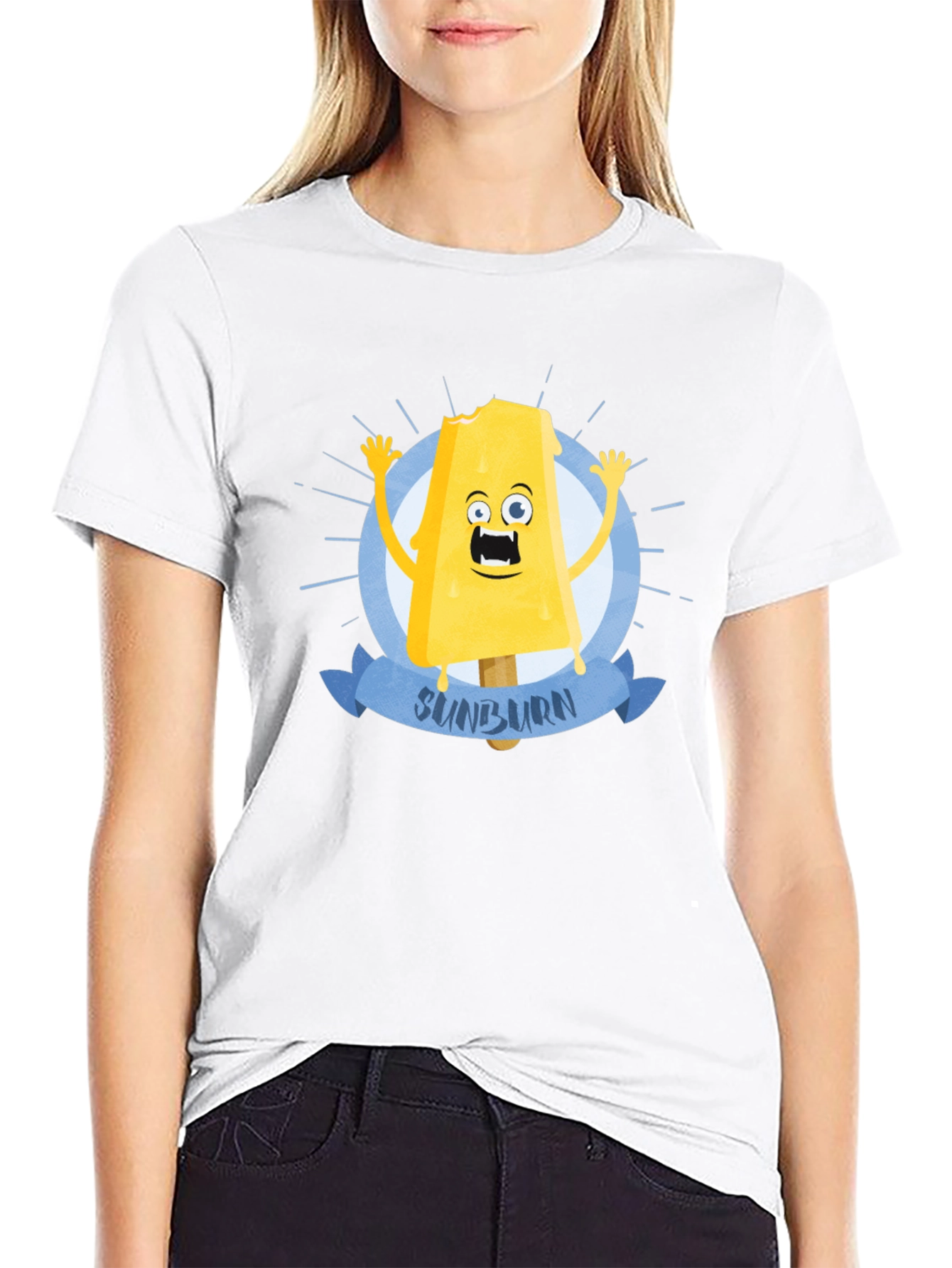 Sunburn Ice Cream T-Shirt - Funny Summer Graphic Tee