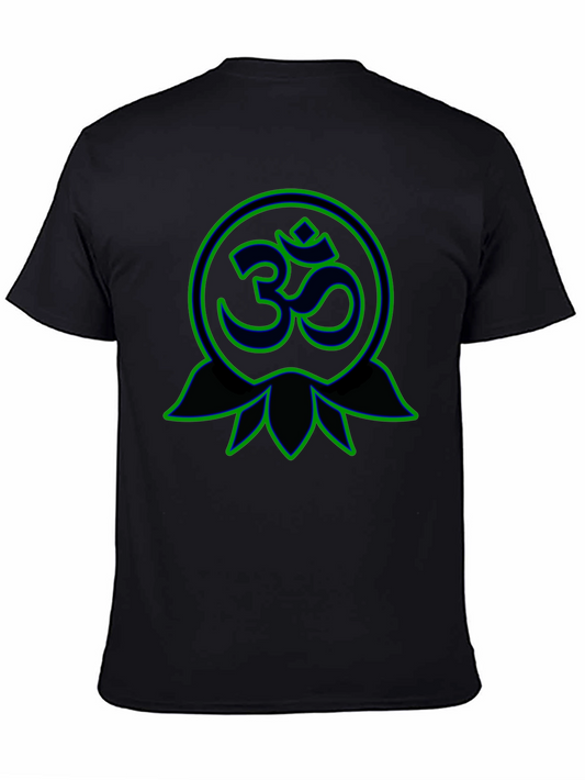 Om Lotus Graphic Tee - Spiritual Symbol Shirt
