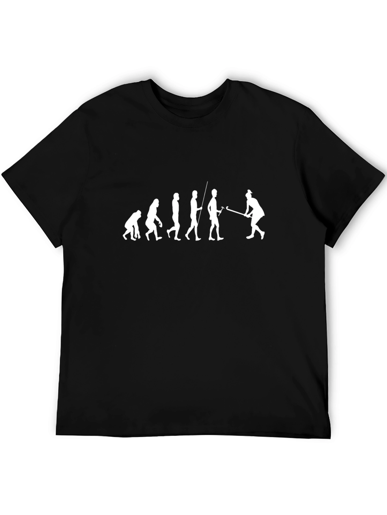 Hockey Evolution Graphic Tee - Black