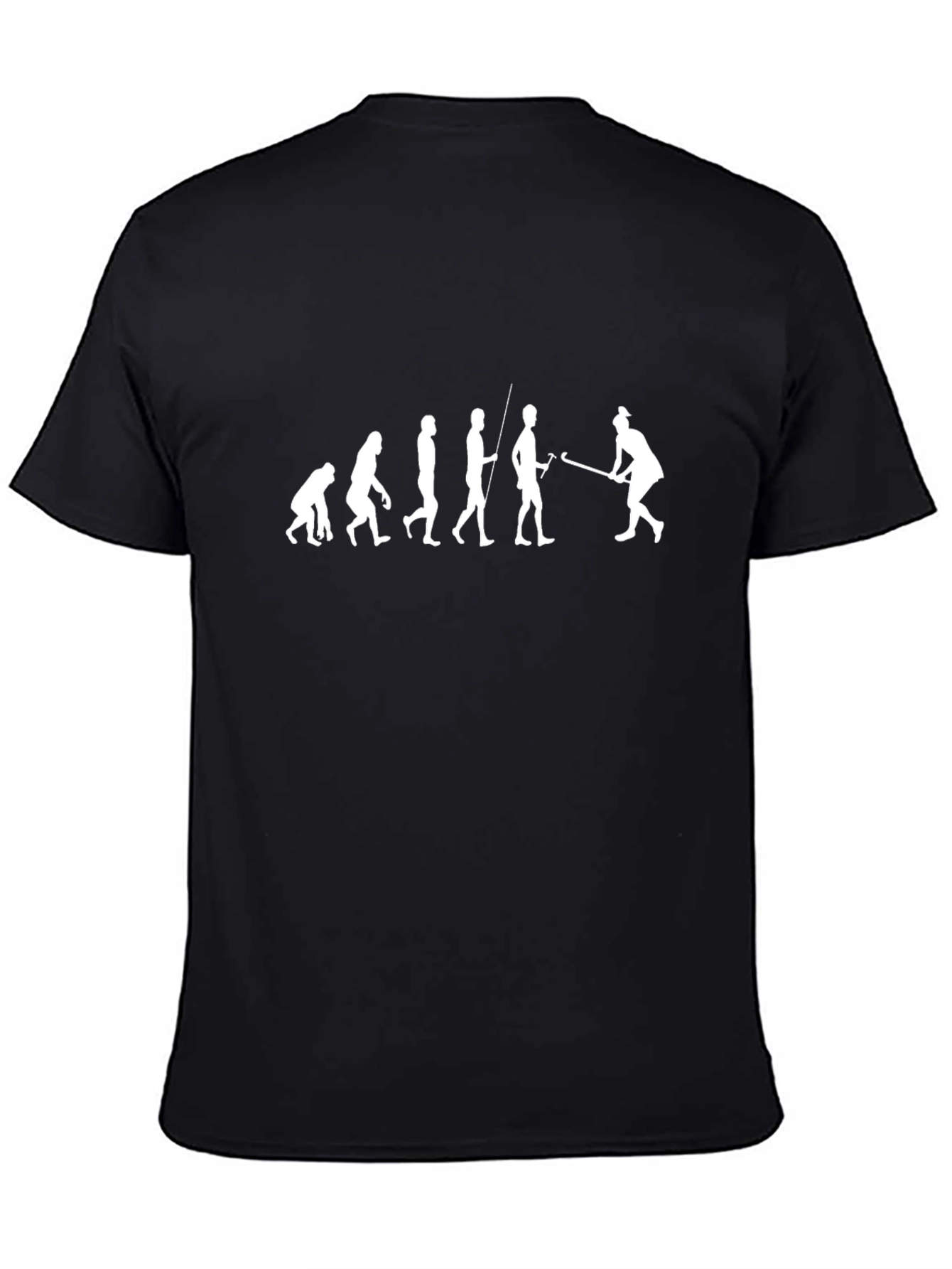Hockey Evolution Graphic Tee - Black