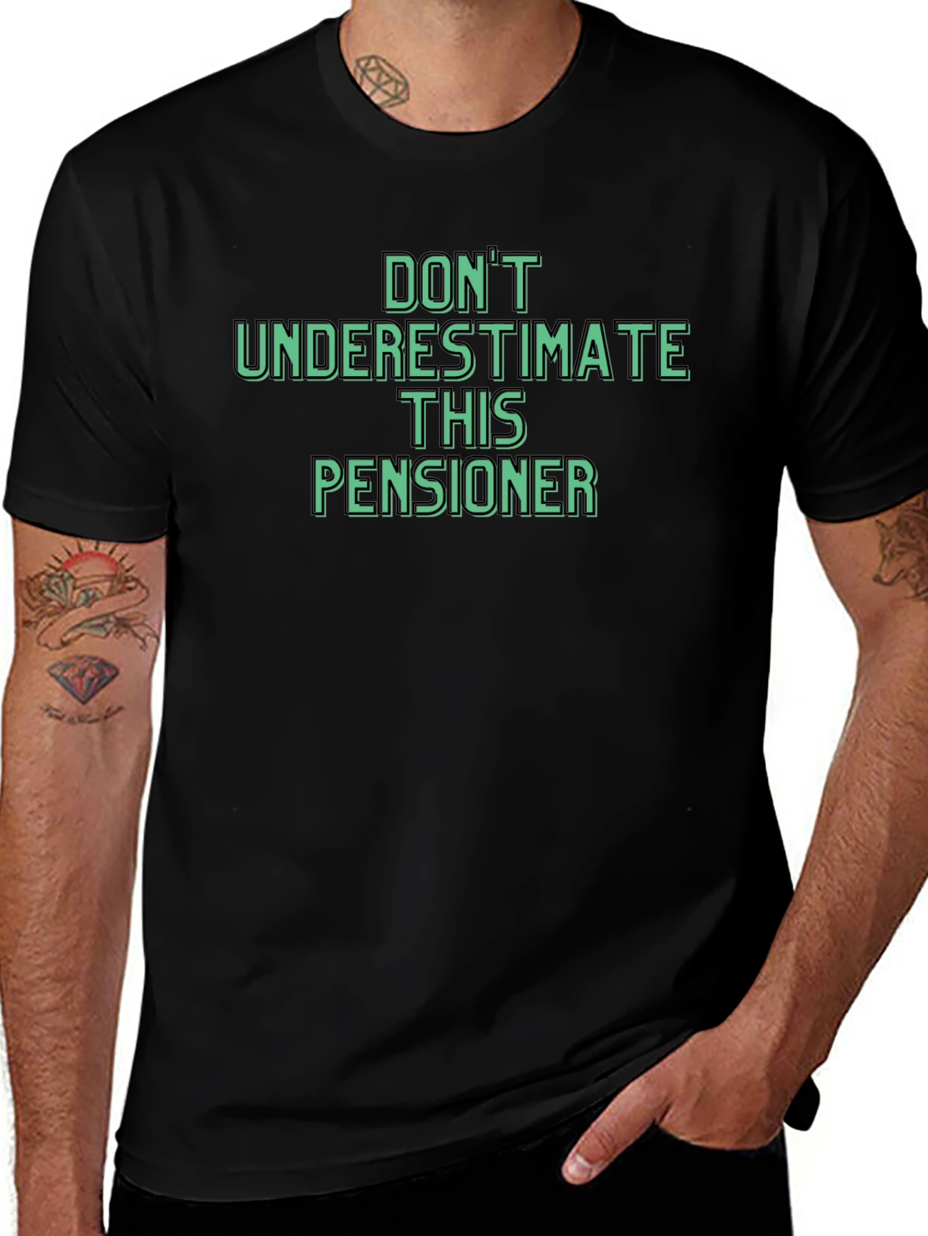 Dont Underestimate This Pensioner Graphic Tee