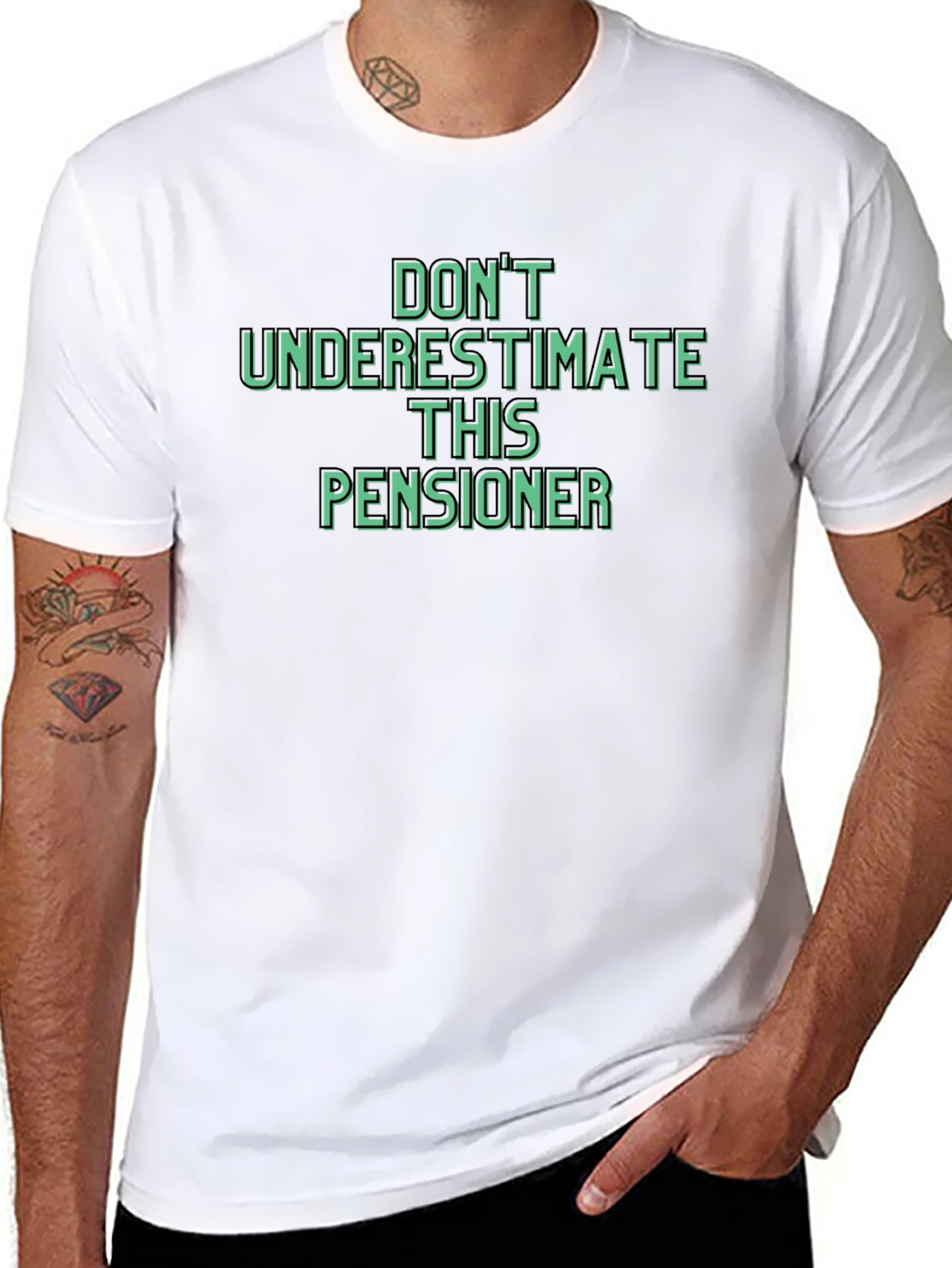 Dont Underestimate This Pensioner Graphic Tee