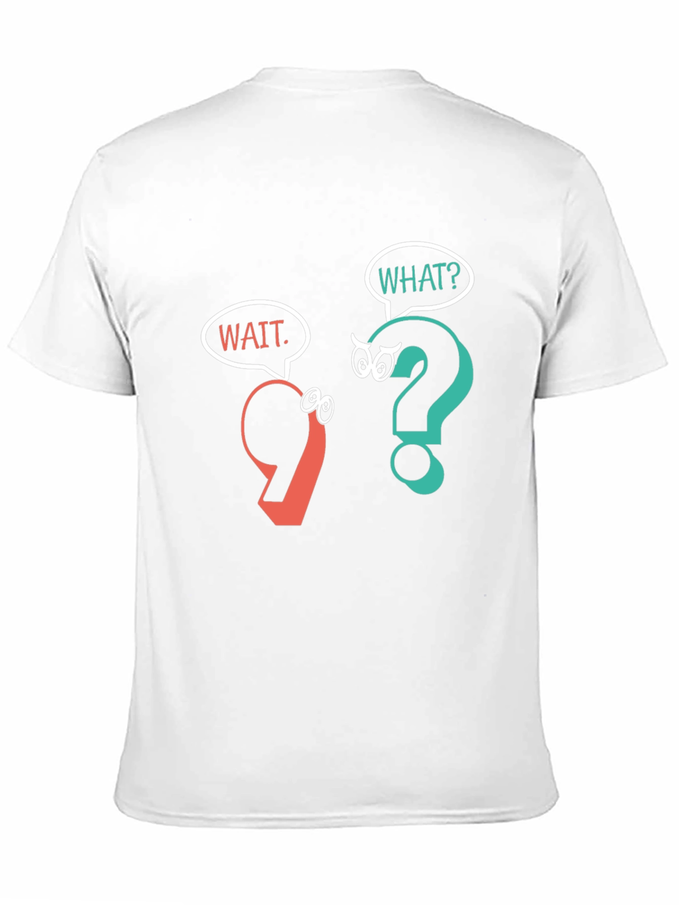 Funny Punctuation Graphic T-Shirt - Black
