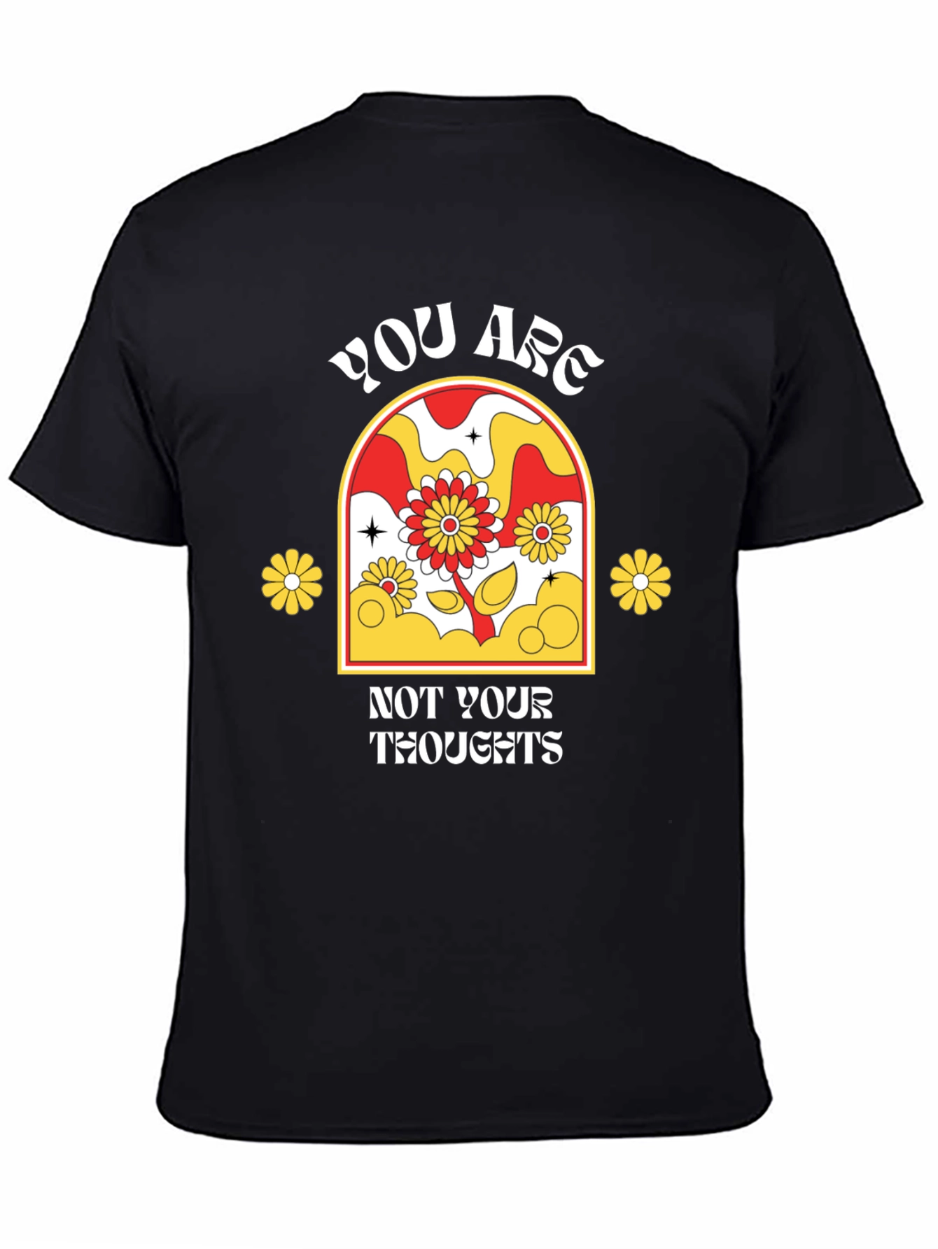 Retro Flower T-Shirt - You Are Not Your Thoughts