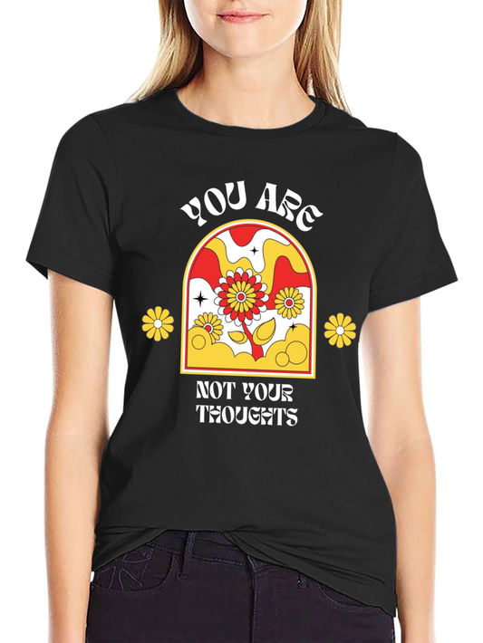 Retro Flower T-Shirt - You Are Not Your Thoughts