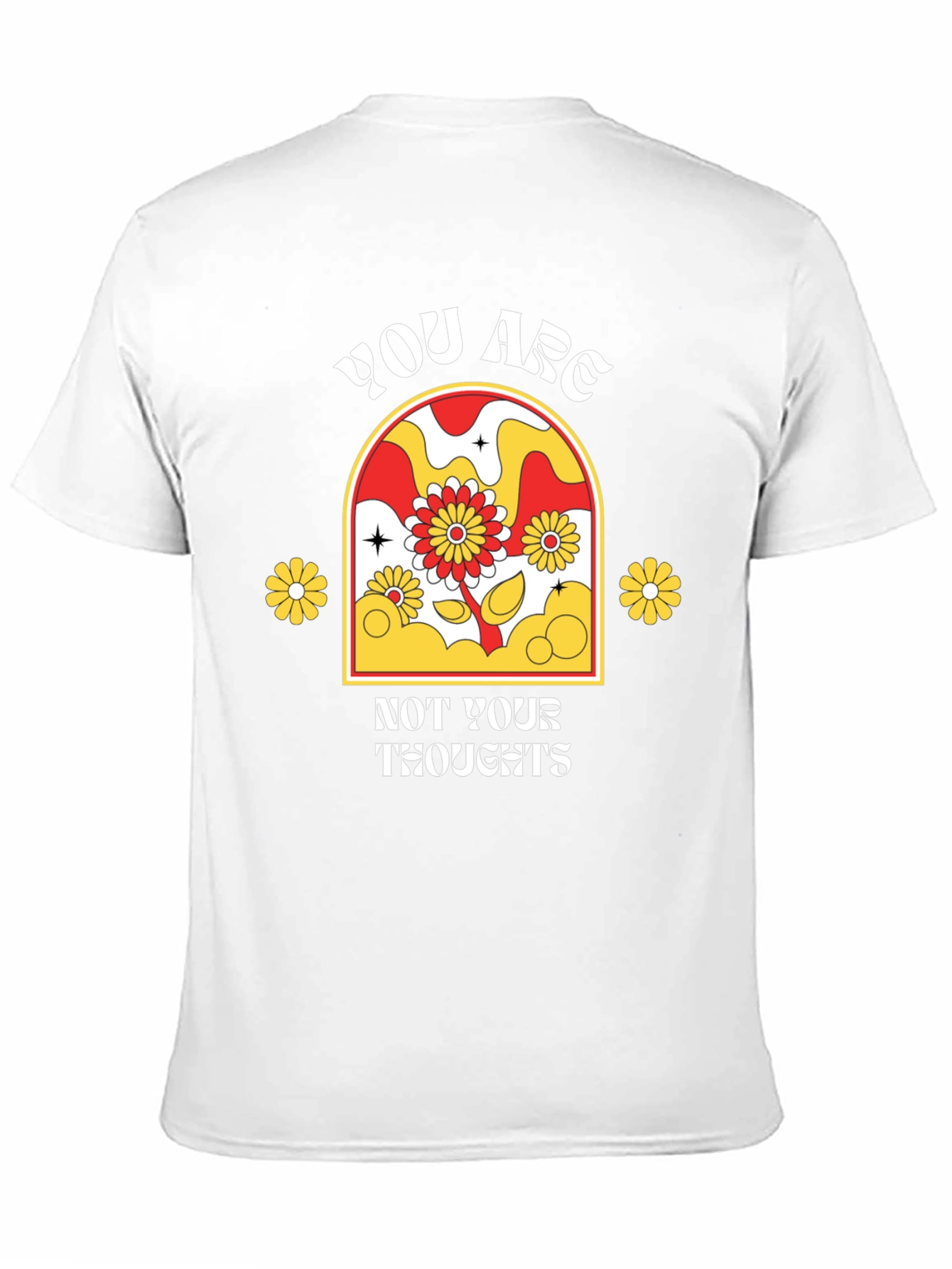 Retro Flower T-Shirt - You Are Not Your Thoughts