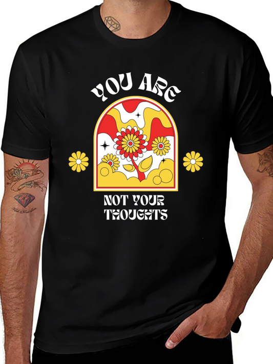 Retro Flower T-Shirt - You Are Not Your Thoughts