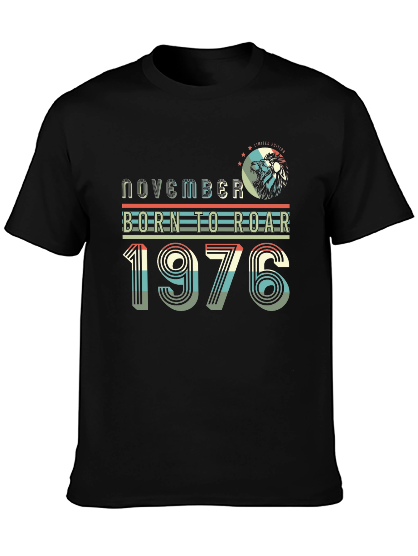 November Born to Roar 1976 T-Shirt