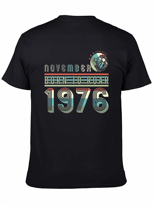 November Born to Roar 1976 T-Shirt