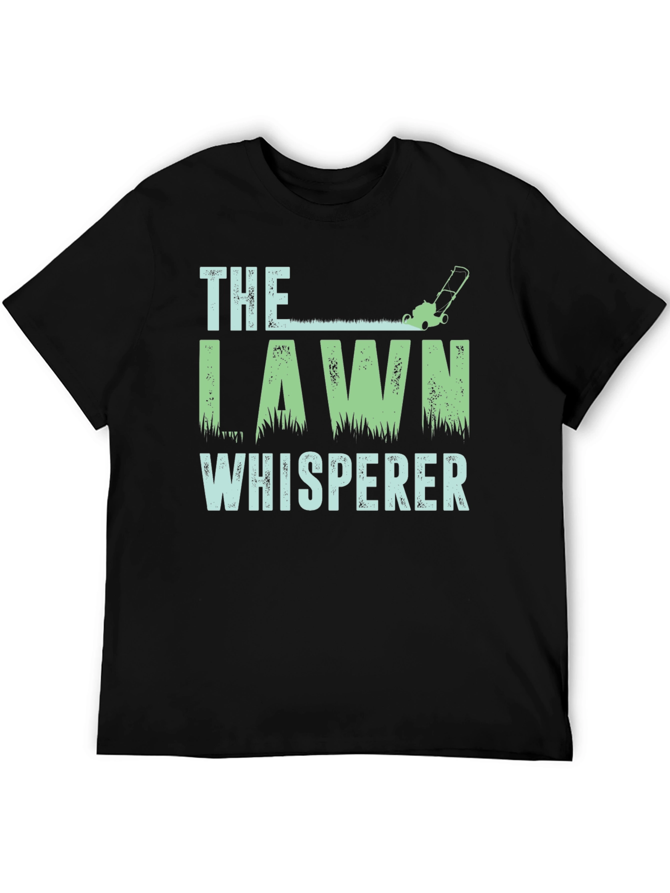 Lawn Whisperer Graphic T-Shirt - Black Cotton Tee
