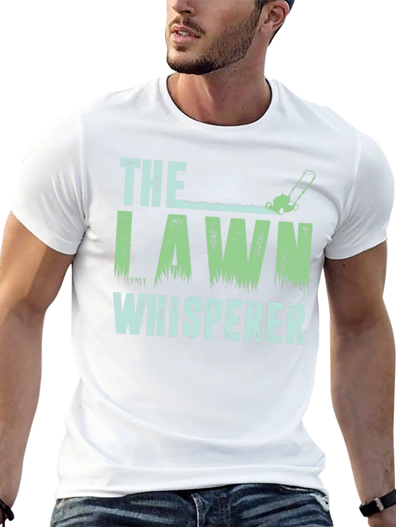 Lawn Whisperer Graphic T-Shirt - Black Cotton Tee