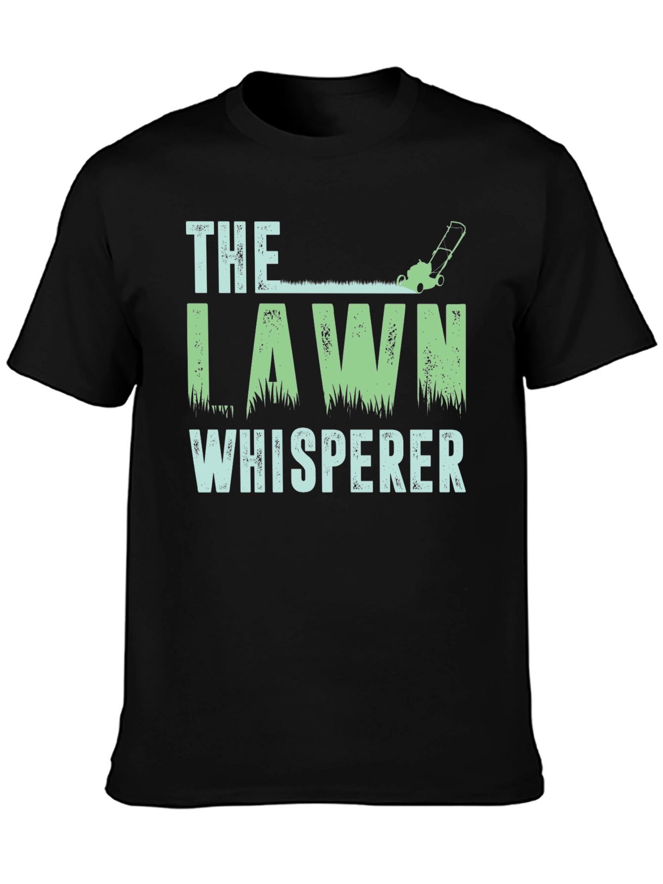 Lawn Whisperer Graphic T-Shirt - Black Cotton Tee