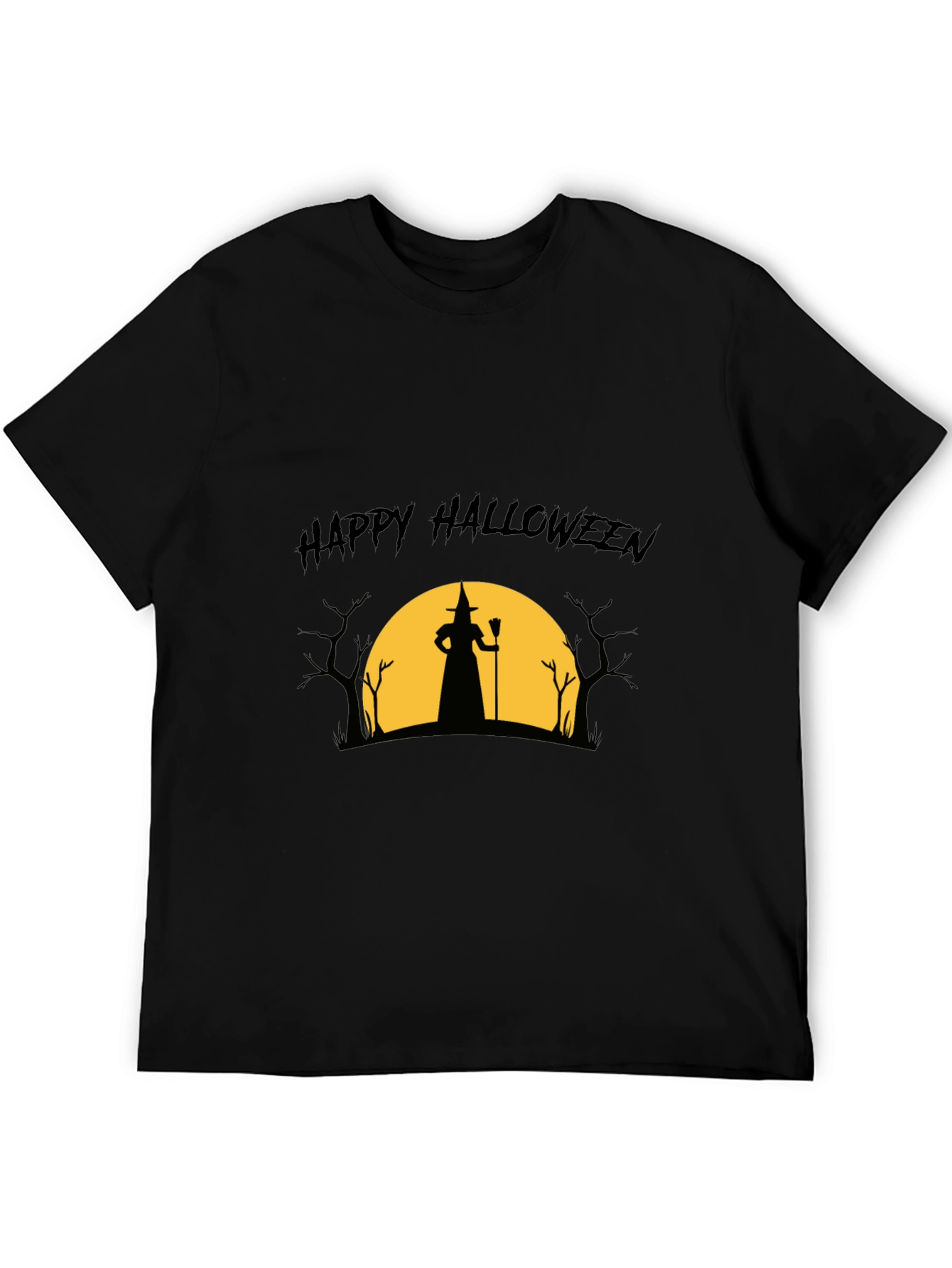 Happy Halloween Witch Silhouette T-Shirt