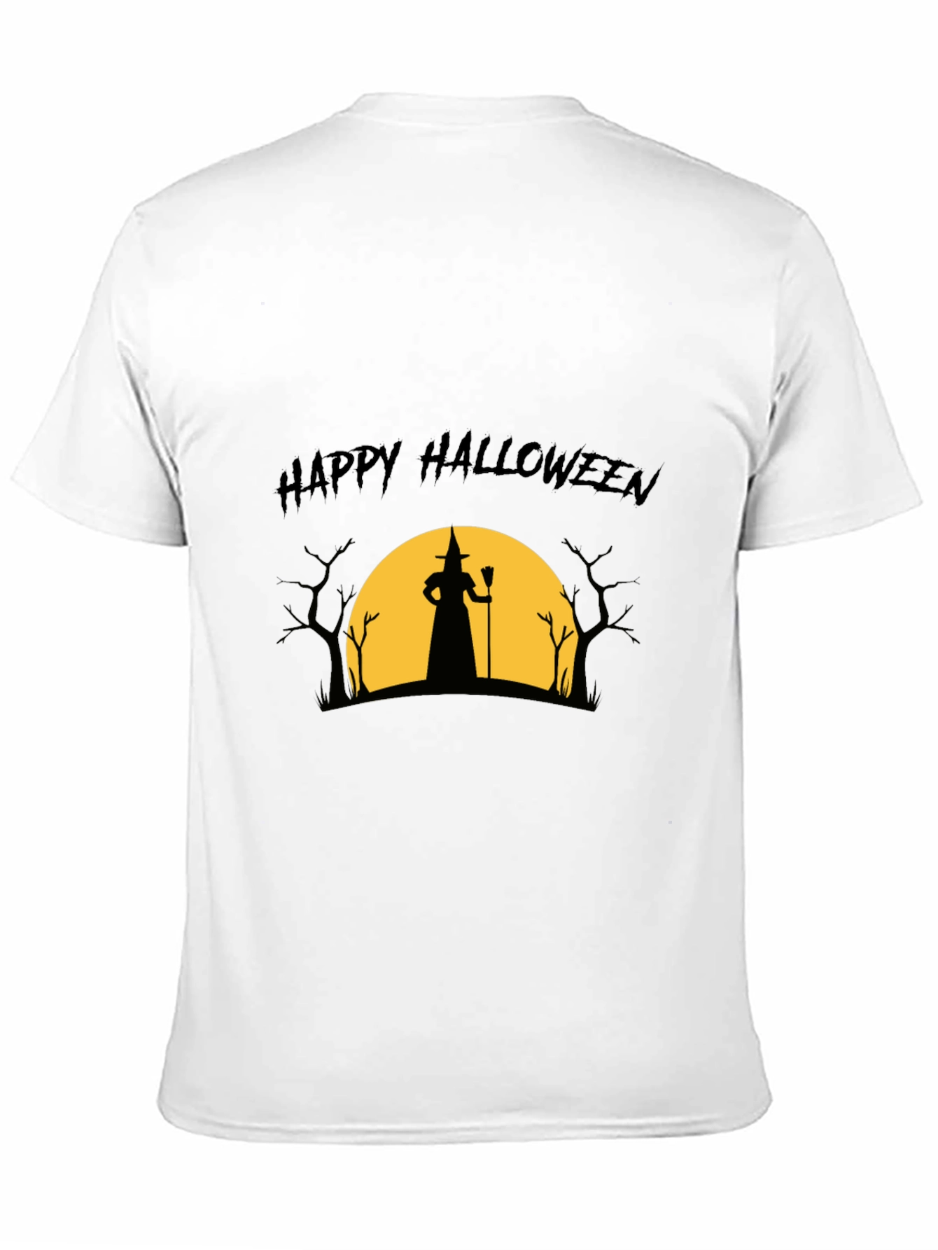 Happy Halloween Witch Silhouette T-Shirt