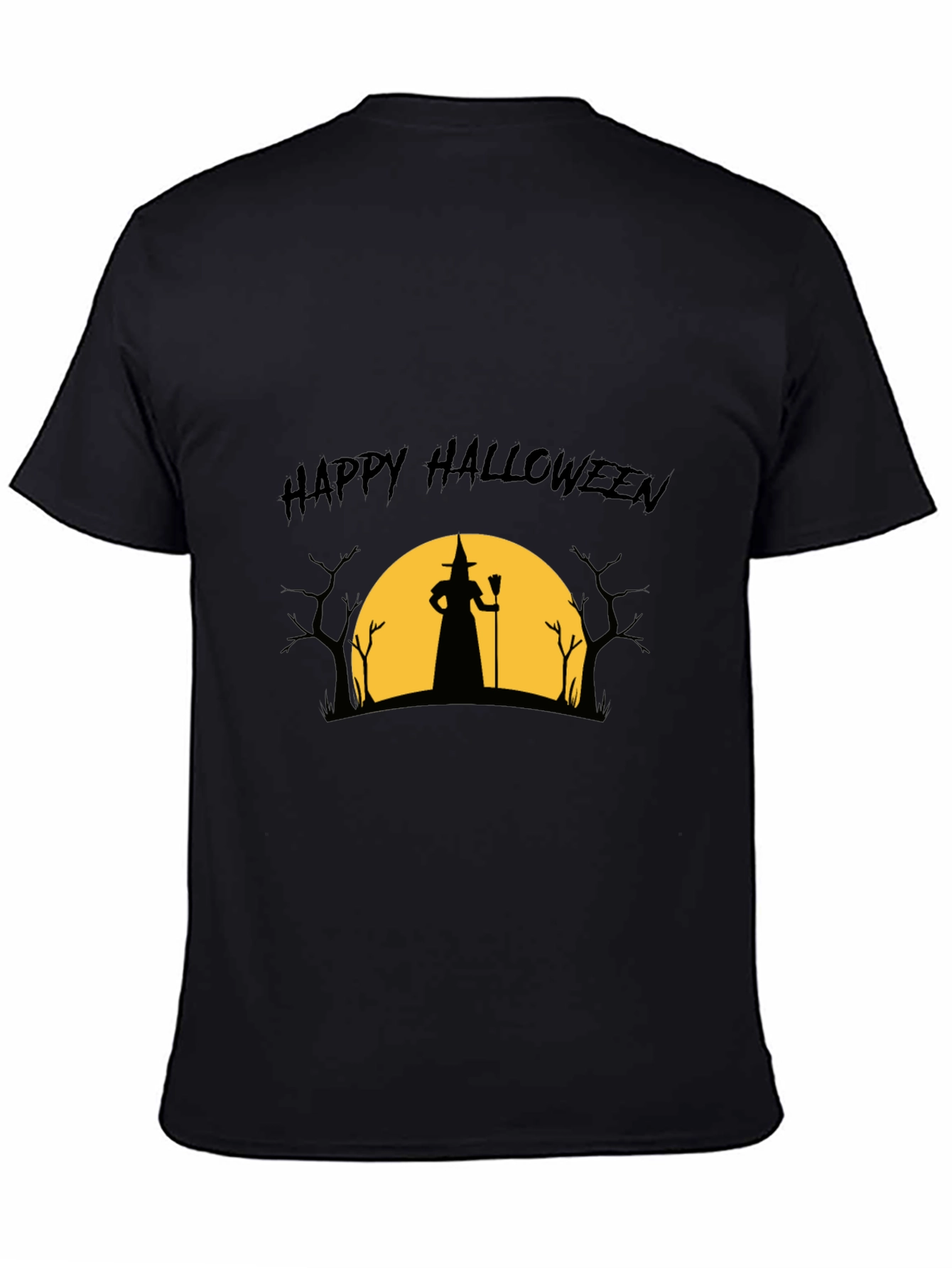 Happy Halloween Witch Silhouette T-Shirt