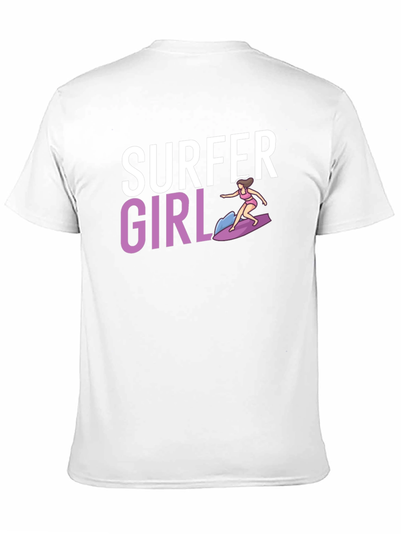 Surfer Girl Graphic T-Shirt - Cool Casual Tee