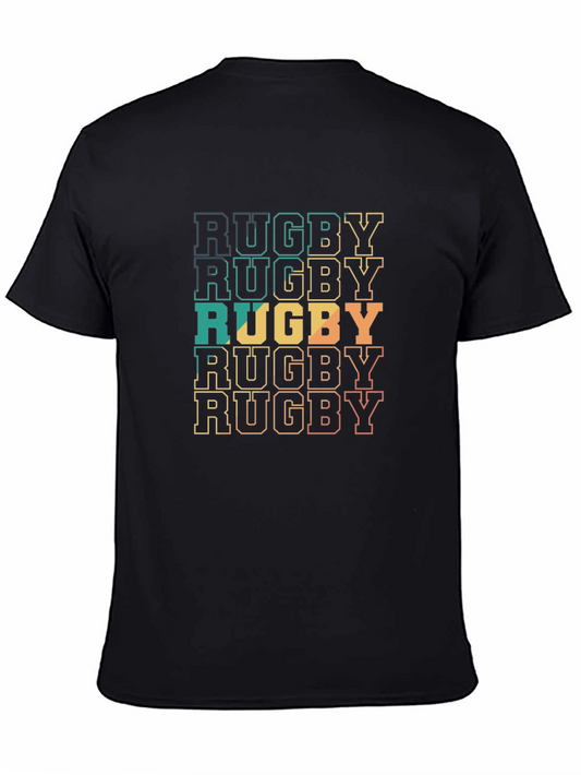 Retro Rugby T-Shirt - Vintage Style Graphic Tee
