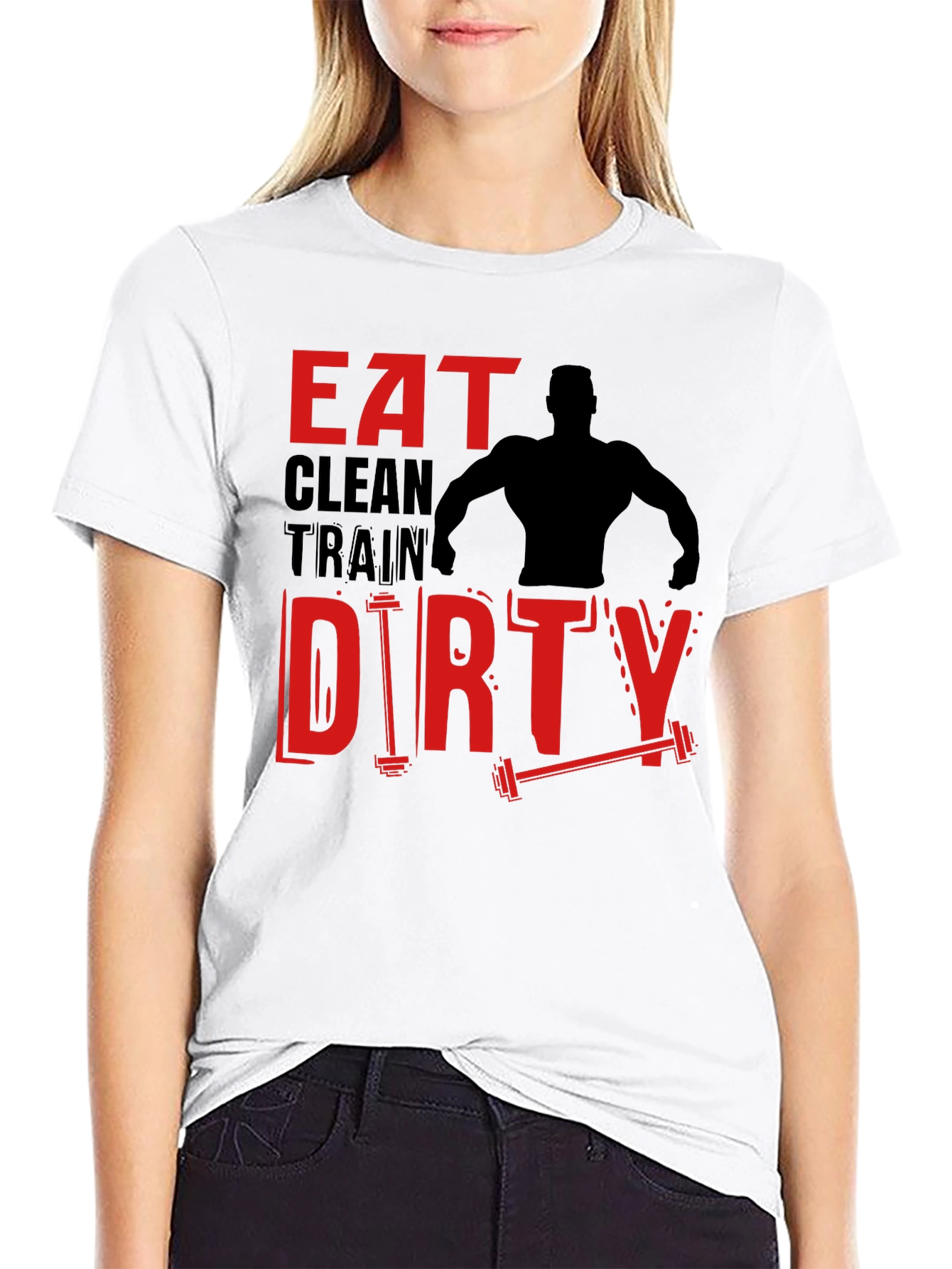 Eat Clean Train Dirty T-Shirt Workout Apparel