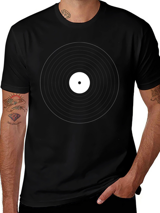 Vinyl Record Graphic Tee - Music Lovers Shirt