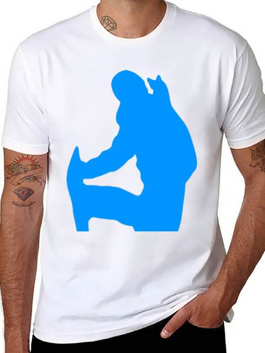 Bigfoot Silhouette Graphic Tee - Black Cotton Shirt