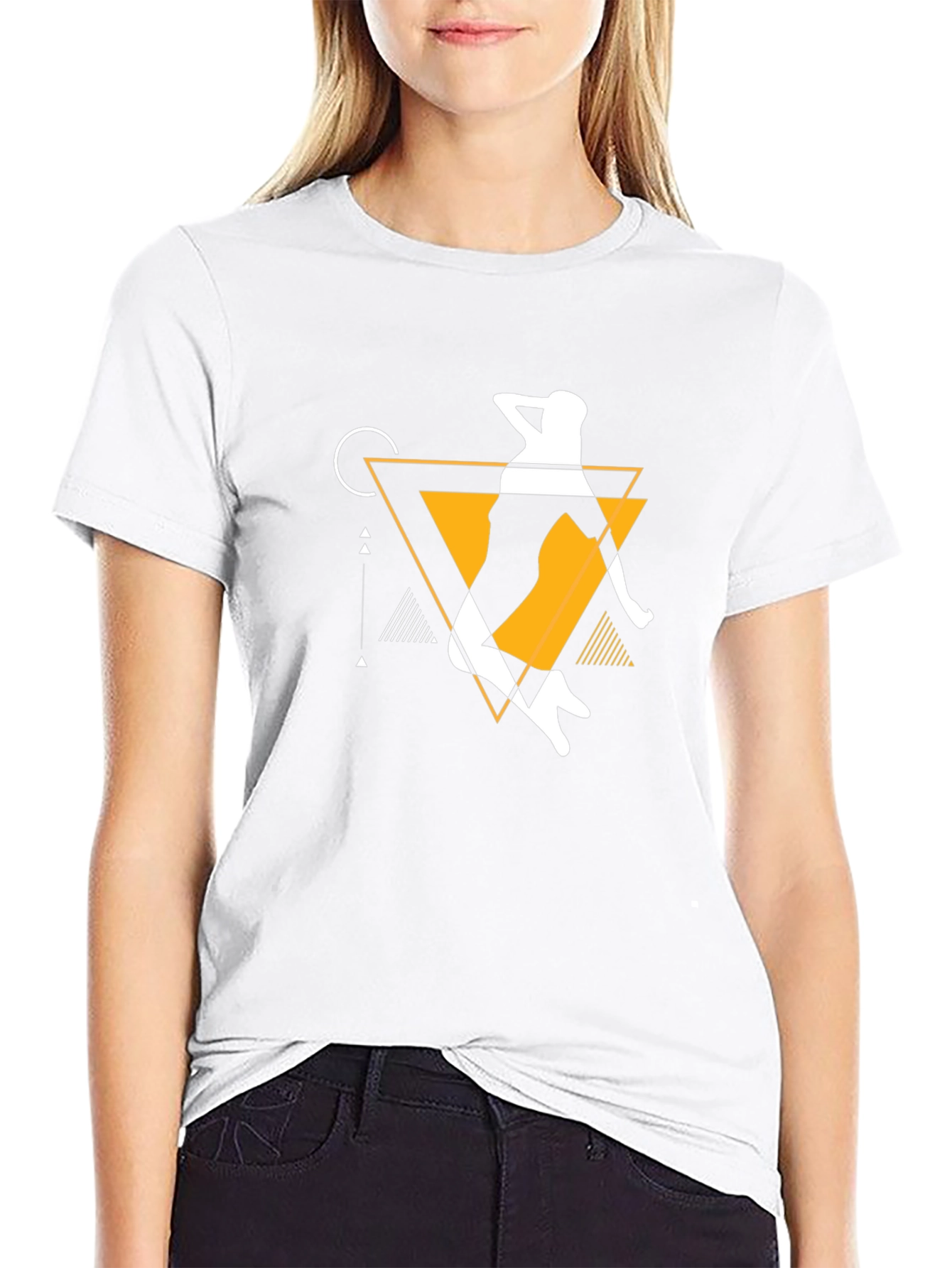 Geometric Dancer Graphic T-Shirt