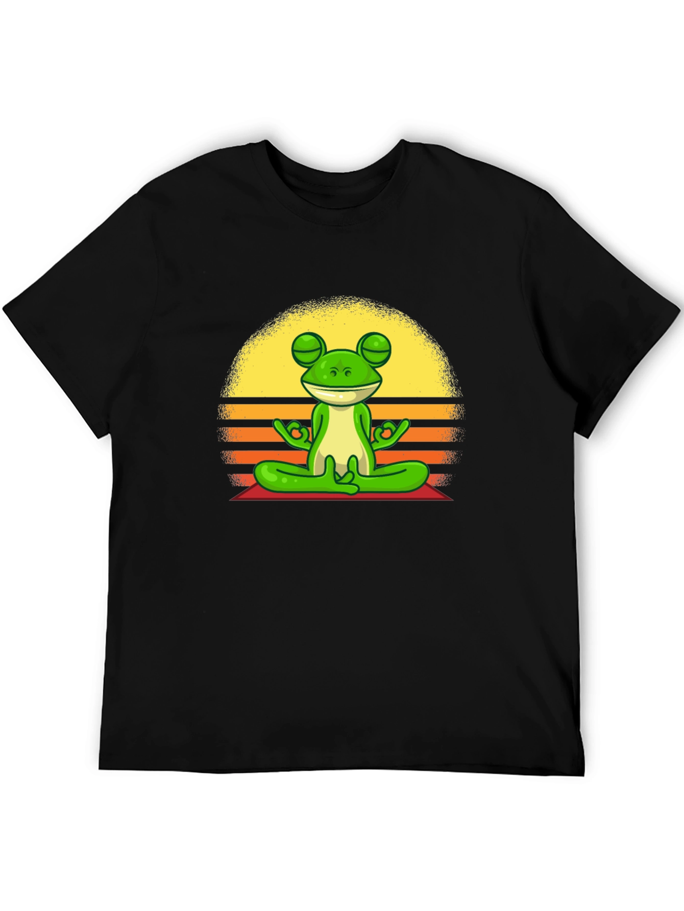 Meditating Frog T-Shirt - Zen Vibe Tee