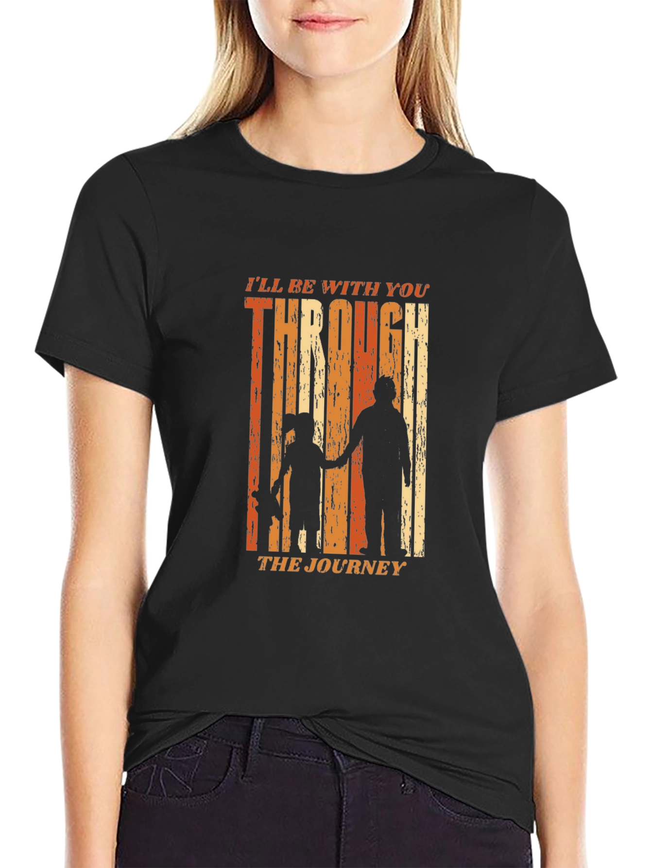 Father Daughter Journey Black T-Shirt