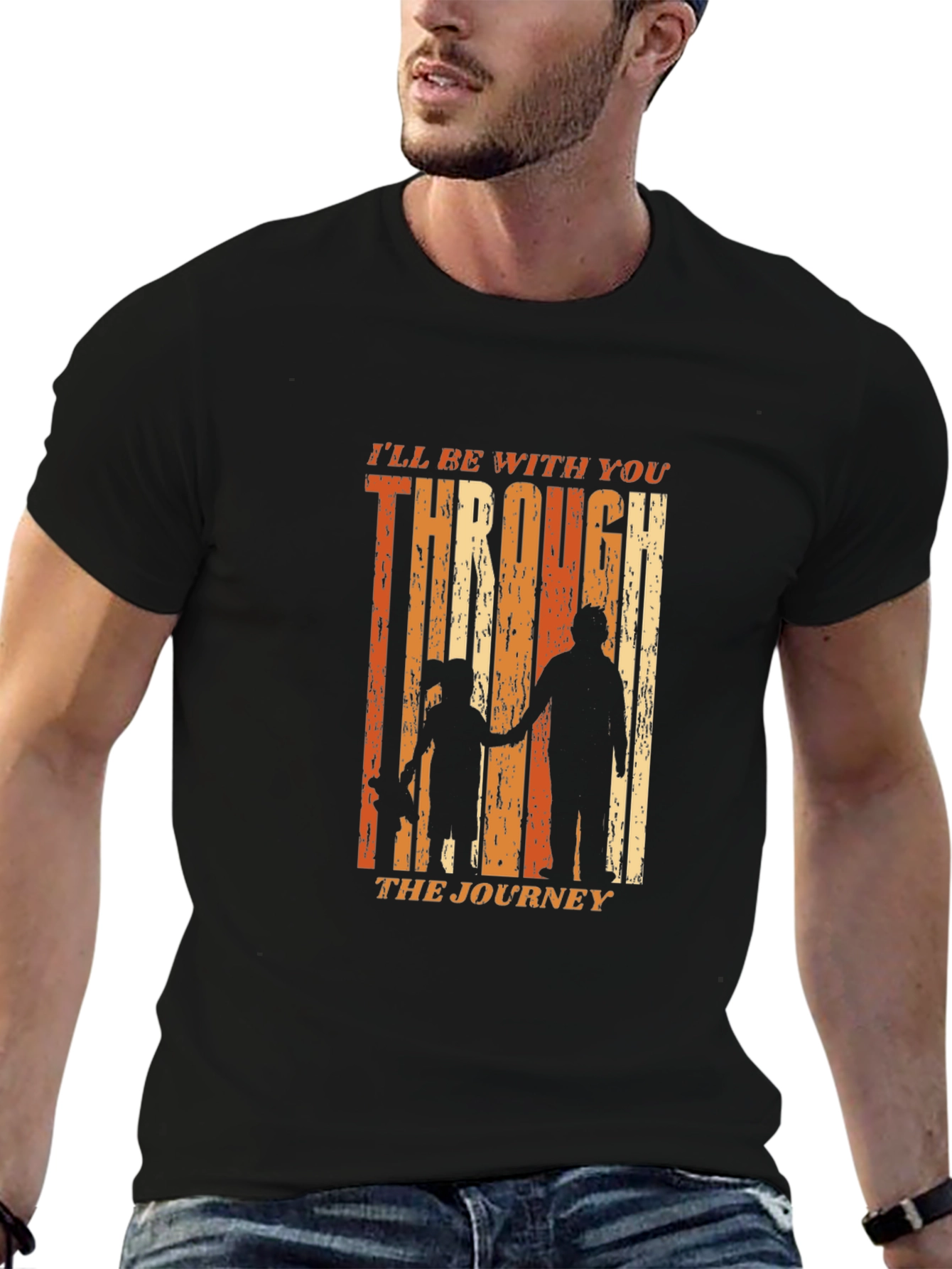 Father Daughter Journey Black T-Shirt
