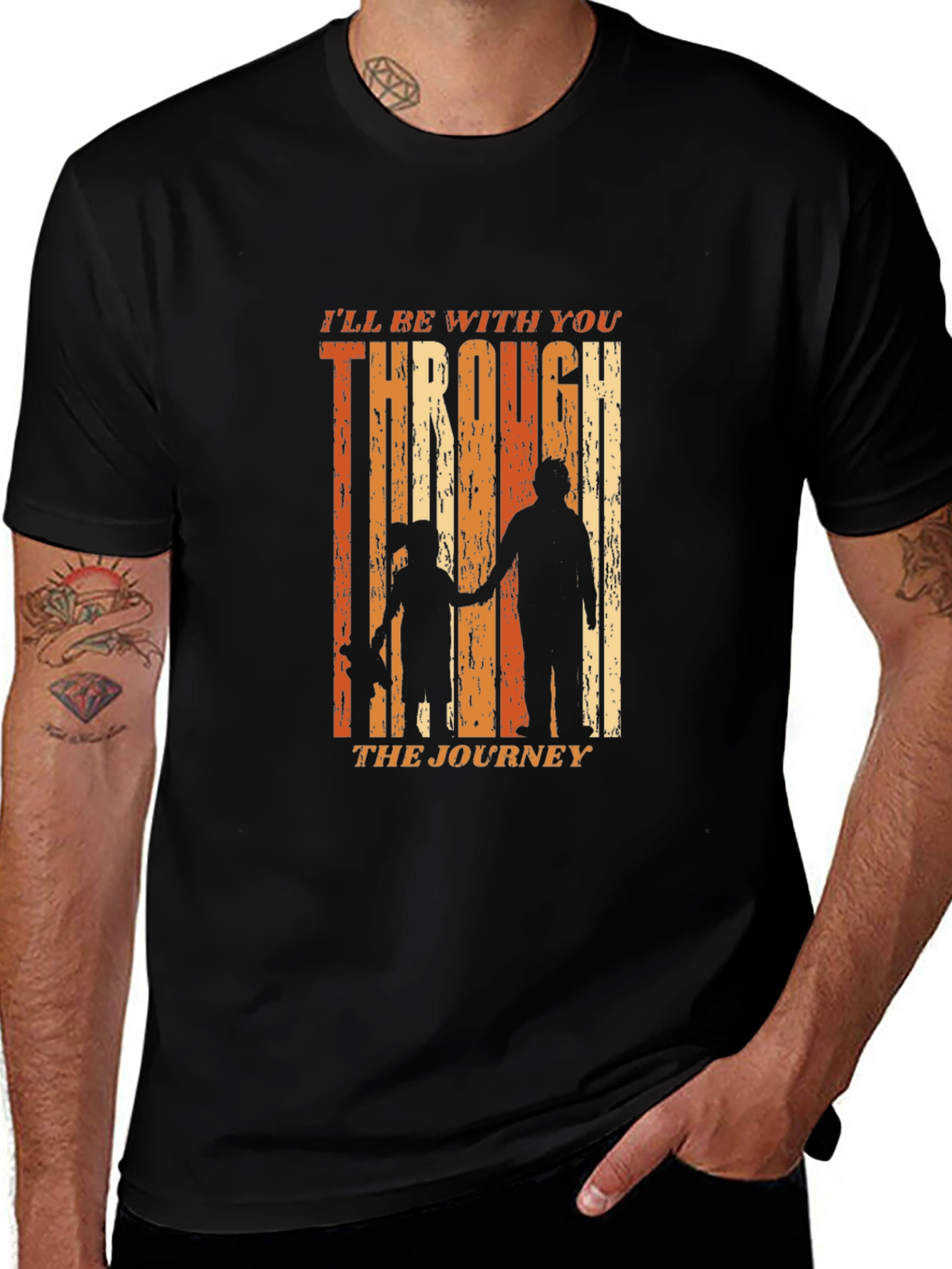 Father Daughter Journey Black T-Shirt