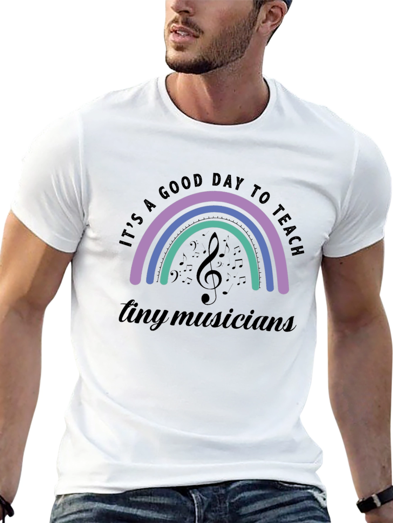 Music Teacher Rainbow T-Shirt